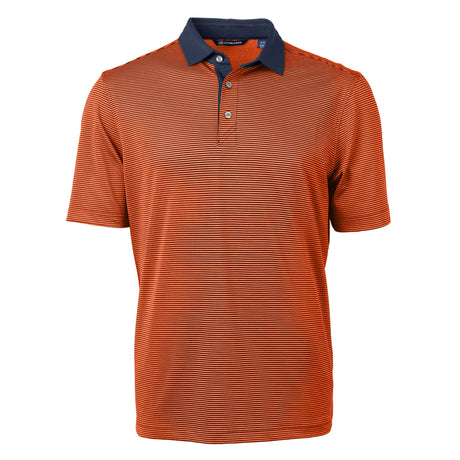 Cutter & Buck Virtue Eco Pique Micro Stripe Recycled Mens Polo