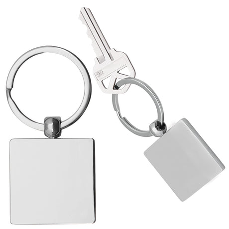 Square Metal Keychain