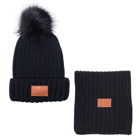 Leeman™ Ribbed Knit Winter Duo Beanie & Scarf