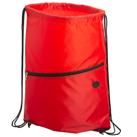 Incline Drawstring Backpack w/Zipper