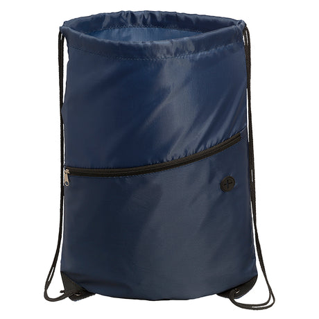 Incline Drawstring Backpack w/Zipper