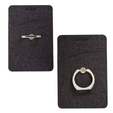 Leeman™ RFID Phone Pocket w/Metal Ring Phone Stand