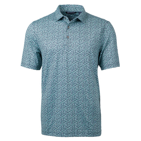 Cutter & Buck Pike Magnolia Print Stretch Men's Polo