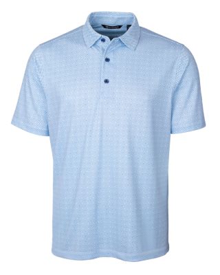 Cutter & Buck Pike Double Dot Print Stretch Mens Polo