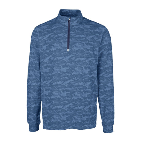 Cutter & Buck Traverse Camo Print Stretch Quarter Zip Mens Pullover