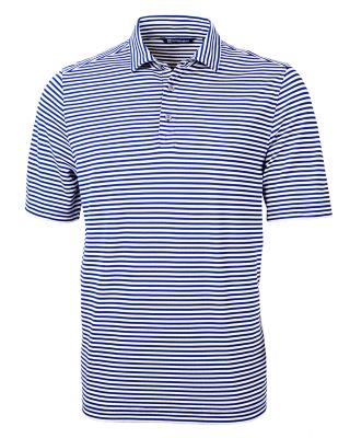 Cutter & Buck Virtue Eco Pique Stripe Recycled Mens Polo