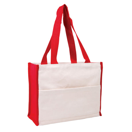 Cotton Gusset Accent Box Tote