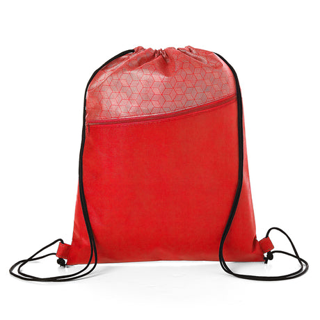 Hexagon Pattern Drawstring Backpack