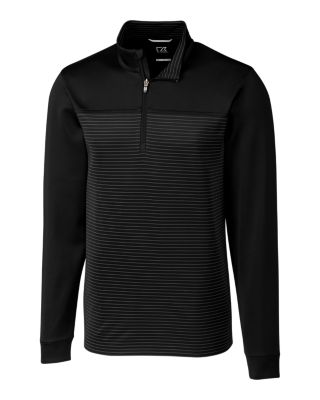 Cutter & Buck Traverse Stripe Stretch Quarter Zip Mens Pullover