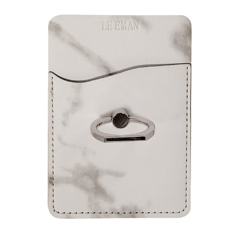 Tuscany™ Marble Card Holder w/Metal Ring Phone Stand