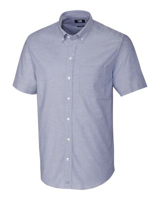 Cutter & Buck Stretch Oxford Mens Big and Tall Short Sleeve Dress Shirt