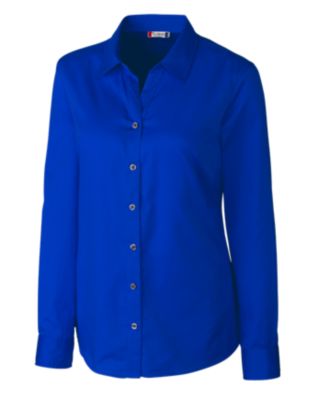 Clique Avesta Stain Resistant Womens Long Sleeve Button Down Shirt