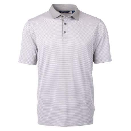 Cutter & Buck Virtue Eco Pique Micro Stripe Recycled Mens Polo