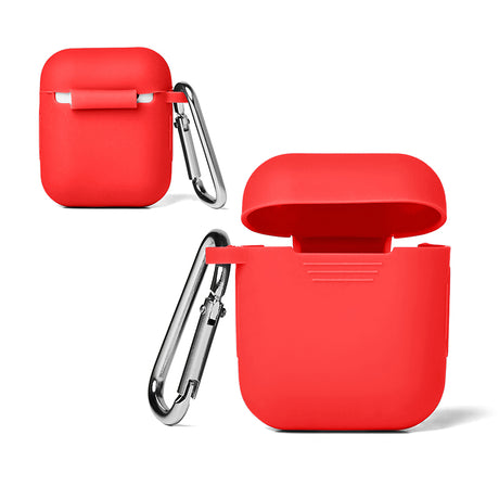 Silicone Earbud Case w/Carabiner Clip