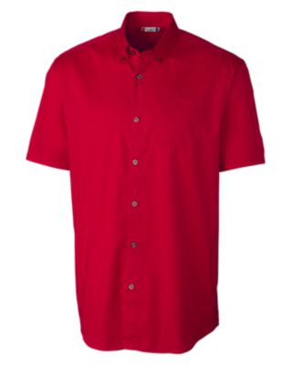 Clique Avesta Stain Resistent Mens Short Sleeve Button Down Shirt