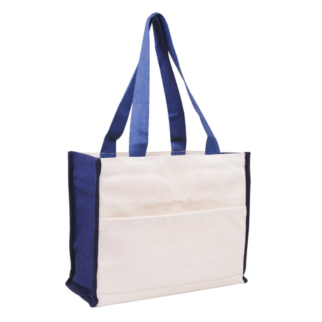 Cotton Gusset Accent Box Tote