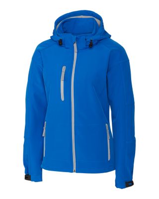 Clique Serac Stretch Softshell Hooded Full Zip Womens Jacket