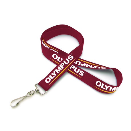 3/4" Silkscreened Flat Lanyard w/ J Hook