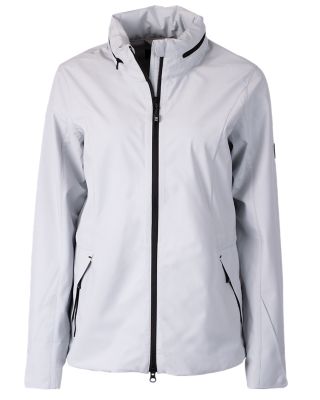 Cutter & Buck Vapor Water Repellent Stretch Womens Full Zip Rain Jacket