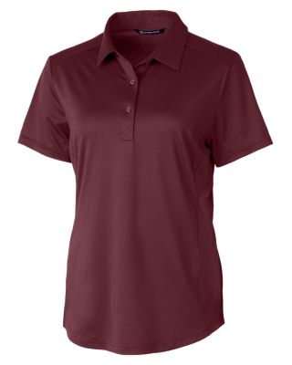 Cutter & Buck Prospect Textured Stretch Womens Short Sleeve Polo