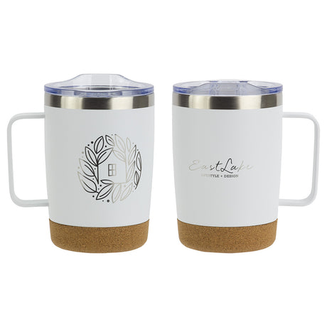 Sapora 12 oz Vacuum Insulated Stainless Steel Mug with Cork Base