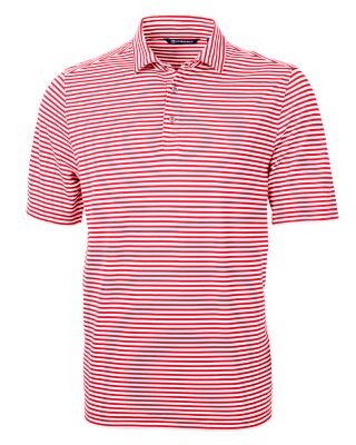 Cutter & Buck Virtue Eco Pique Stripe Recycled Mens Polo