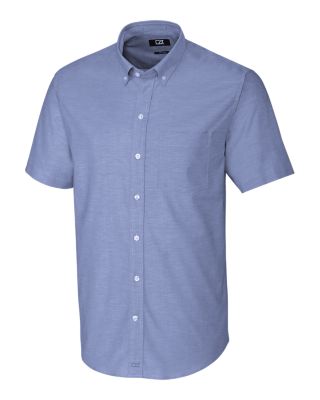 Cutter & Buck Stretch Oxford Mens Short Sleeve Dress Shirt