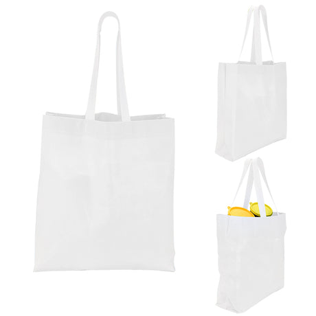 Heat Sealed Non-Woven Value Tote w/Gusset