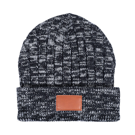 Leeman™ Heathered Knit Cuffed Rib Beanie