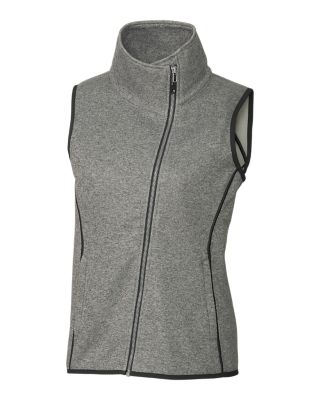 Cutter & Buck Mainsail Sweater Knit Womens Asymmetrical Vest