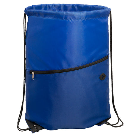 Incline Drawstring Backpack w/Zipper