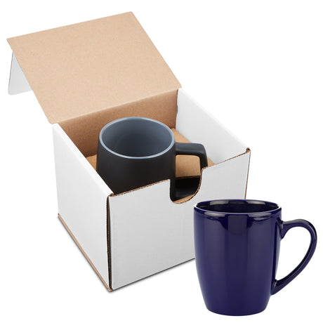 12 Oz. Contemporary Challenger Café Ceramic Mug Gift Set