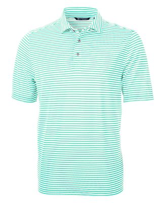 Cutter & Buck Virtue Eco Pique Stripe Recycled Mens Polo