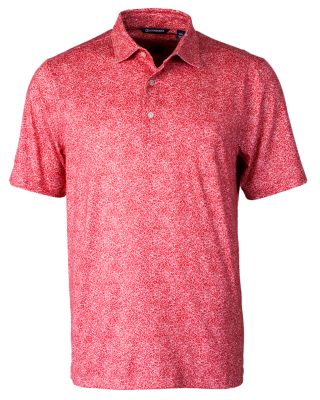 Cutter & Buck Pike Constellation Print Stretch Mens Polo