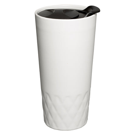 14 Oz. Double Wall Ceramic Textured Tumbler