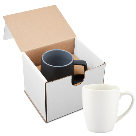 12 Oz. Contemporary Challenger Café Ceramic Mug Gift Set