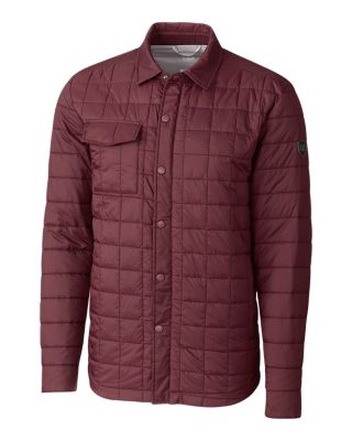 Cutter & Buck Rainier PrimaLoftÂ® Mens Eco Insulated Quilted Shirt Jacket