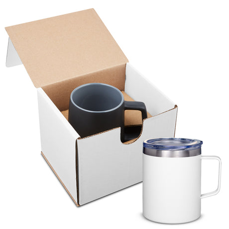 12 Oz. Vacuum Insulated Coffee Mug w/Handle in Individual Mailer