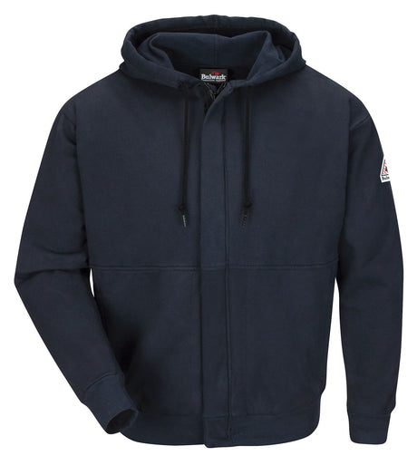 Bulwark FR Men's Fleece FR Zip-Front Hooded Sweatshirt