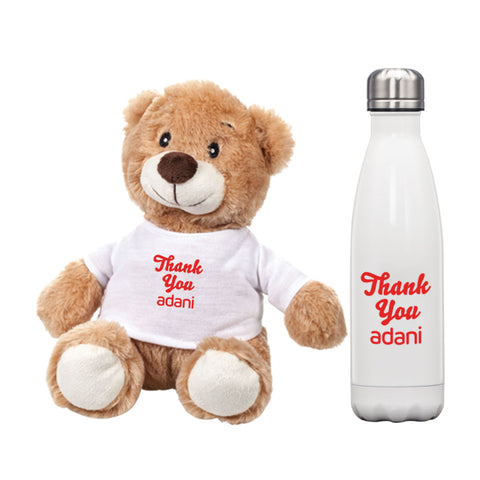 Chester Teddy Bear/Bottle Gift Set