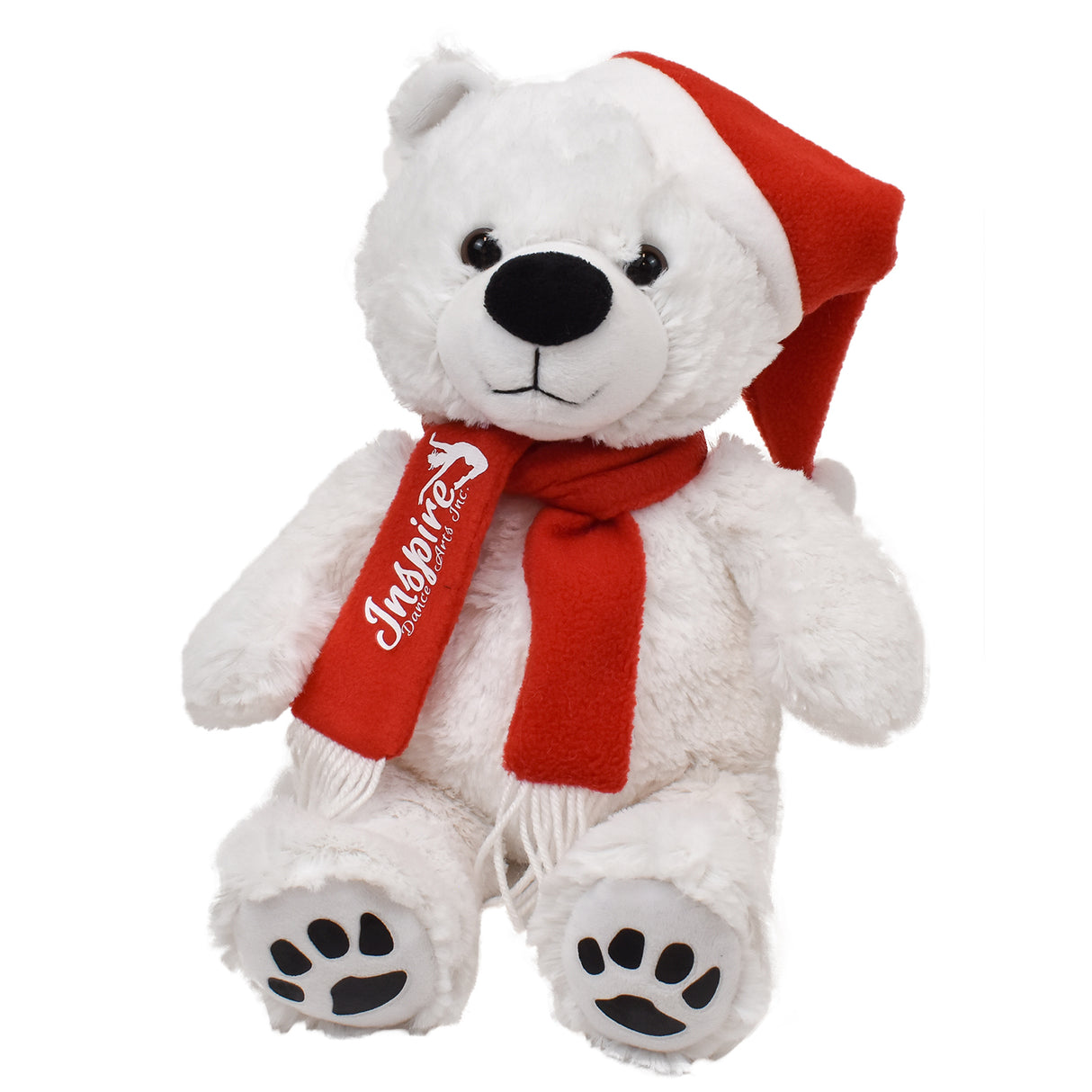 11" Santa Justin Bear w/Christmas hat and scarf