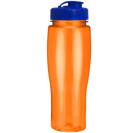 24 Oz. Contour Translucent Bottle w/ Flip Top Lid