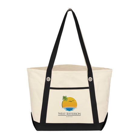 Medium Cotton Canvas Sailing Tote Bag