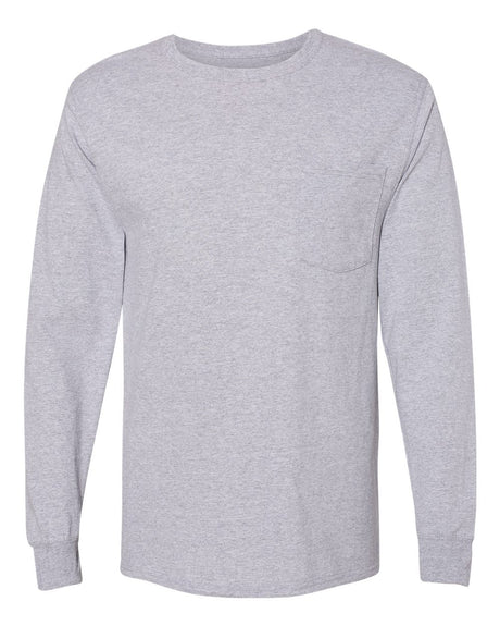 Hanes Workwear Long Sleeve Pocket T-Shirt