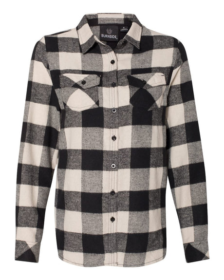 Burnside Women's Yarn Dyed Long Sleeve Flannel Shirt