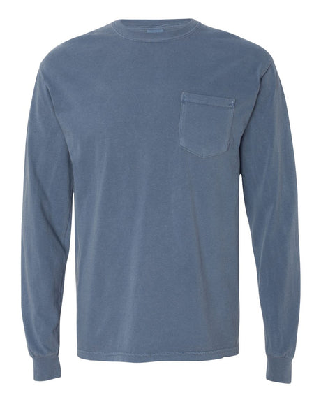 Comfort Colors Garment-Dyed Heavyweight Long Sleeve Pocket T-Shirt