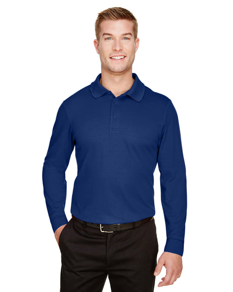 DEVON AND JONES CrownLux Performance® Tall Plaited Long Sleeve Polo