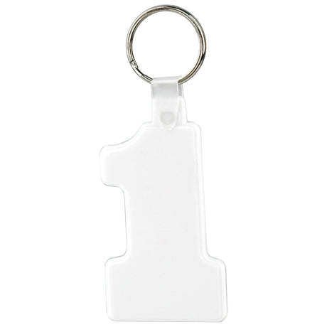 Soft Squeezable Key Tag (Number 1)