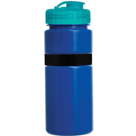 20 Oz. Sportster Bottle with Silicone Gripper Band w/ Push Pull Lid