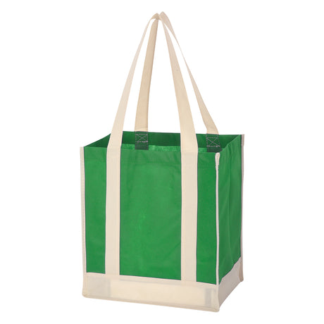 Non-woven Two-tone Shopper Tote Bag